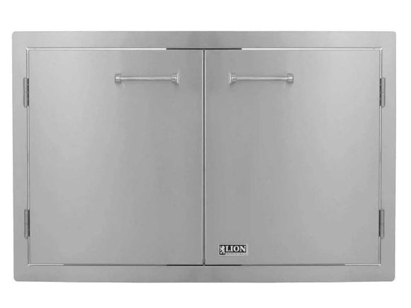 Lion Double Door with Towel Rack