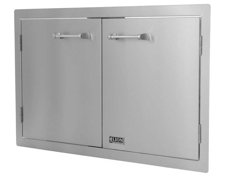 Lion Double Door with Towel Rack
