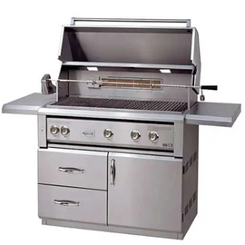Luxor 42 Inch Freestanding Gas Grill With Rotisserie