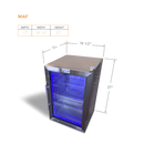 Mont Alpi 19 Inch Outdoor Refrigerator with Glass Door and Lock-11