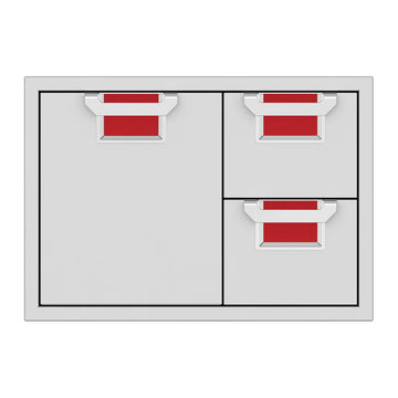Aspire by Hestan 30 Inch Double Drawer and Storage Door Combo