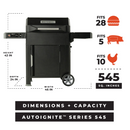 Masterbuilt AutoIgnite Series 545 Digital Charcoal Grill and Smoker-5