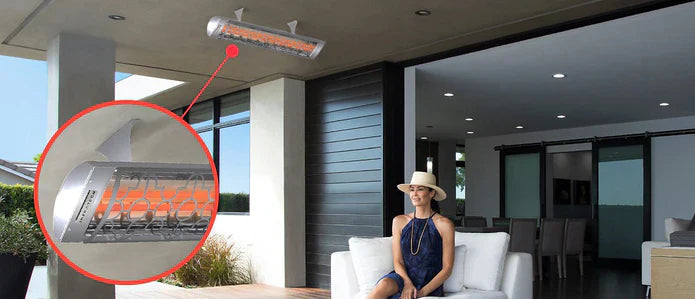 Infratech - CD5028MG3 - Dual Element - Marine Grade 5000 Watt Electric Patio Heater - Motif Collection