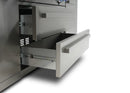 Mont Alpi 400 Deluxe Island with a 90 Degree Corner, Kegerator, Beverage Center and Fridge Cabinet
