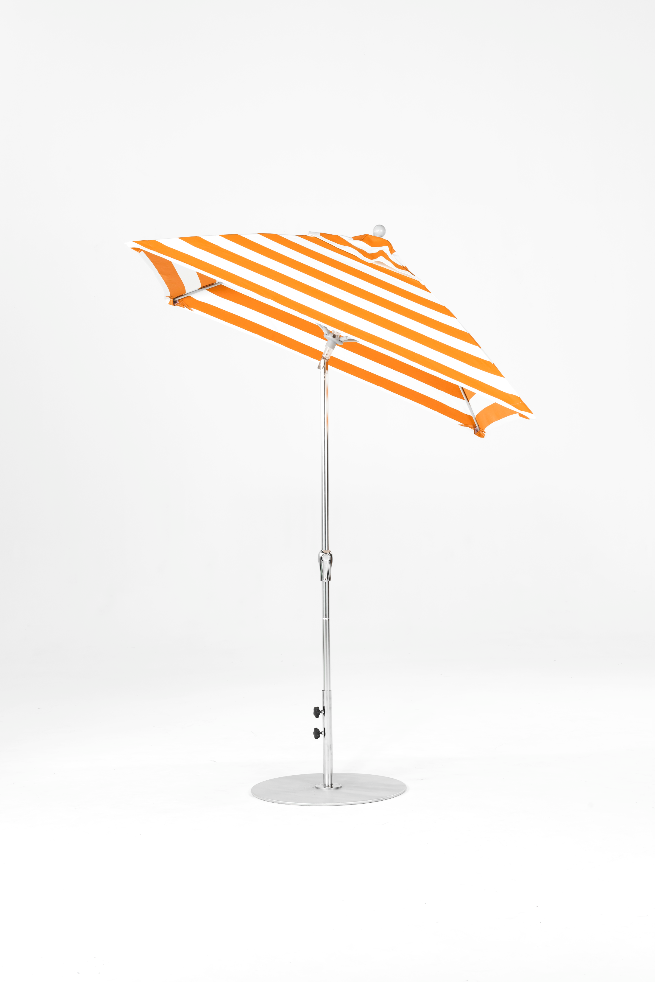 454FMA-SQ-005 Orange Stripe-Brushed Silver