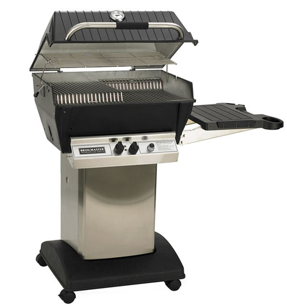 Broilmaster Premium Grill Package with Stainless Steel Cart & Side Shelf