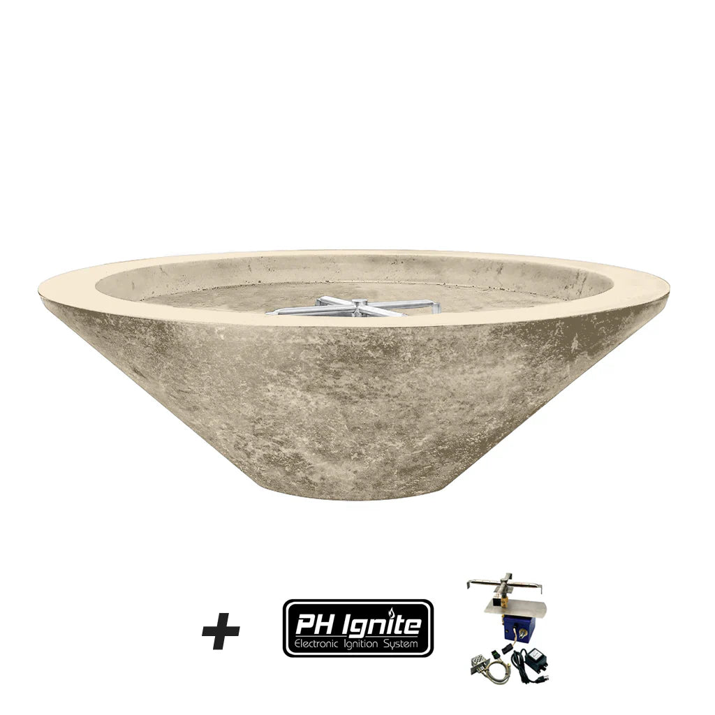 Prism Hardscapes Embarcadero Concrete Gas Fire Pit