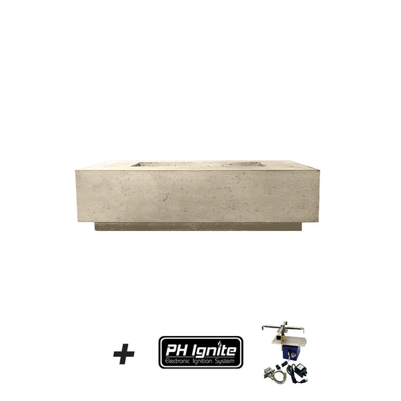 Prism Hardscapes Tavola 66 Slim Concrete Gas Fire Pit