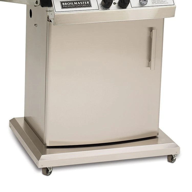 Broilmaster Stainless Steel Storage Cart/Base with Removable Casters 