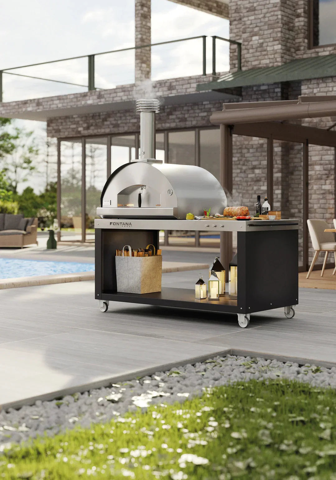 Fontana FIRENZE Hybrid Gas & Wood Oven