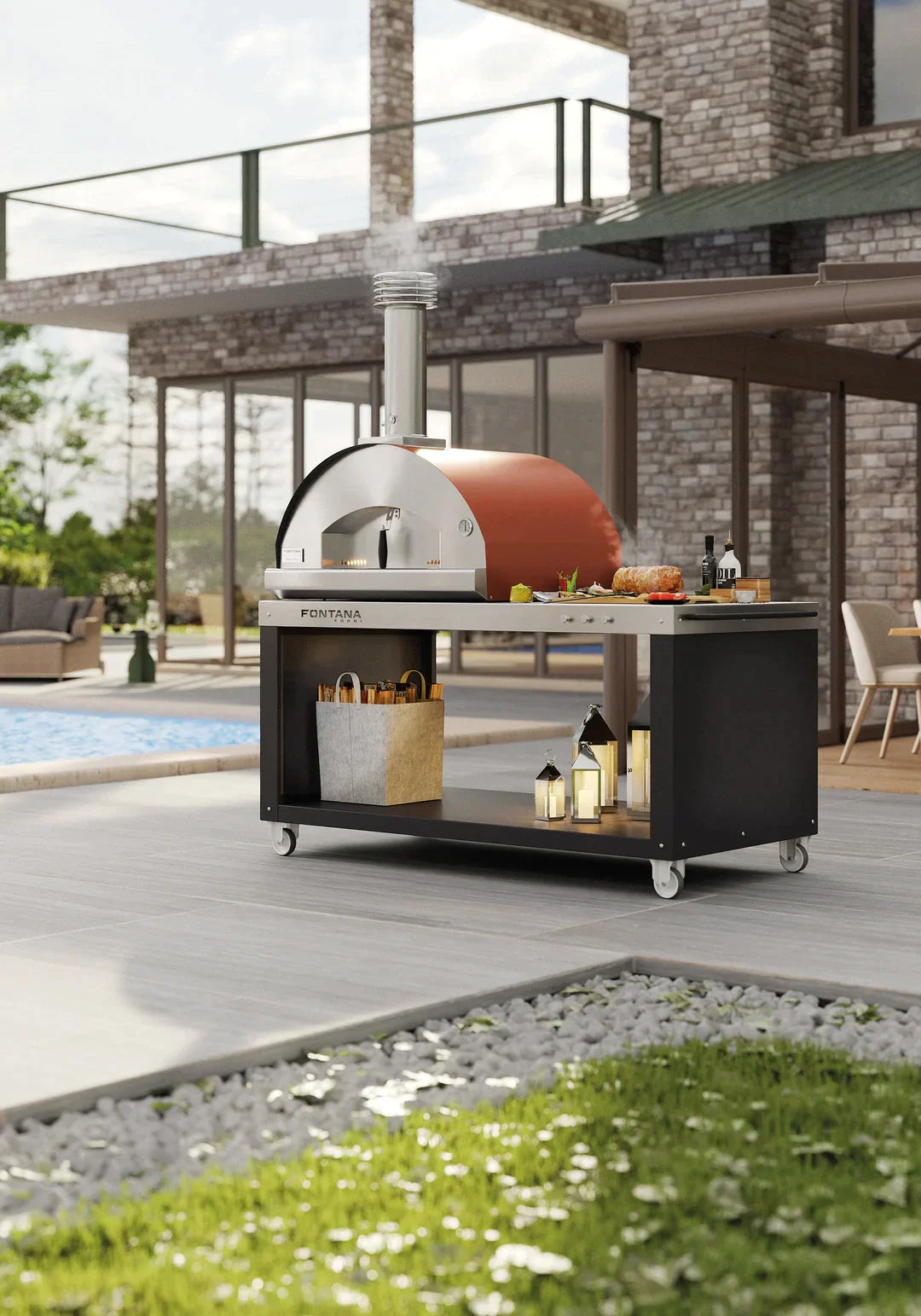 Fontana FIRENZE Hybrid Gas & Wood Oven