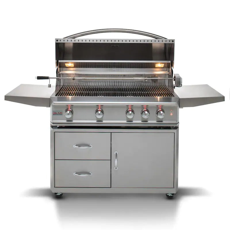 Blaze Professional 44-Inch 4 Burner Freestanding Grill With Rear Infrared Burner