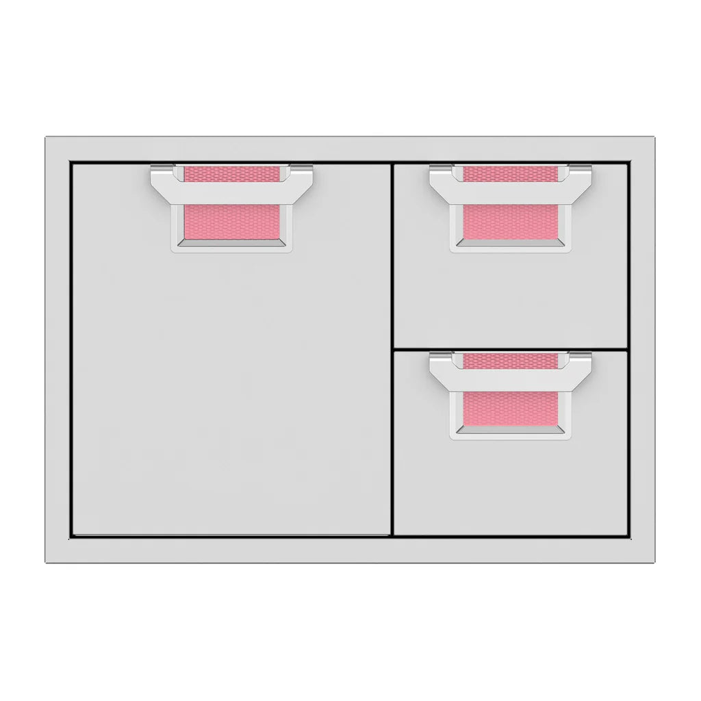 Aspire by Hestan 30 Inch Double Drawer and Storage Door Combo