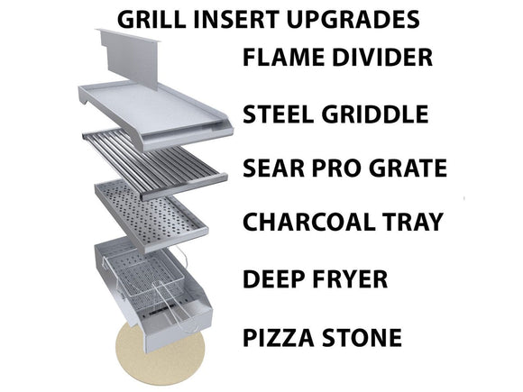 Sunstone Ruby Series 30 Inch Built-In Gas Grill – 3 Burners + LEDs