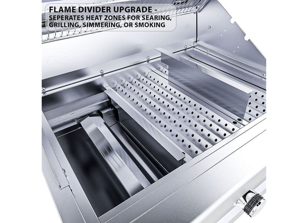 Sunstone Ruby Series 30 Inch Built-In Gas Grill – 3 Burners + LEDs