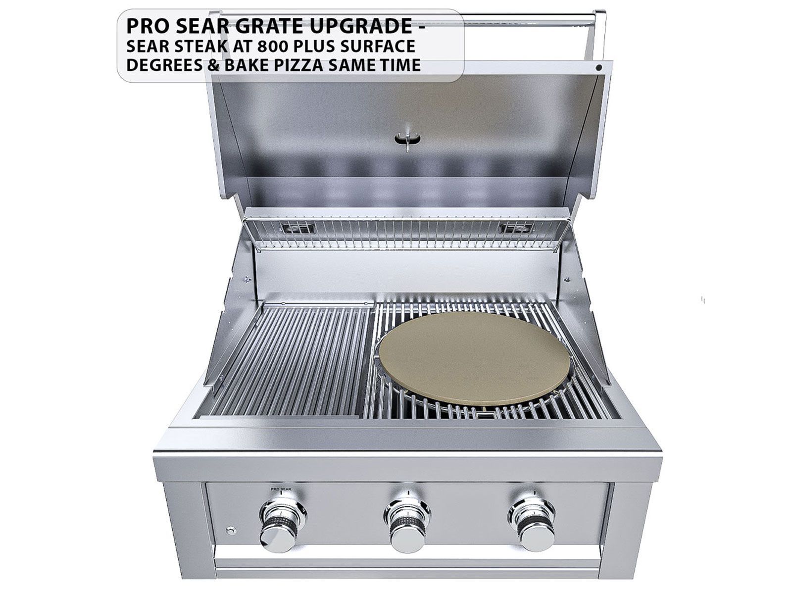 Sunstone Ruby Series 30 Inch Built-In Gas Grill – 3 Burners + LEDs