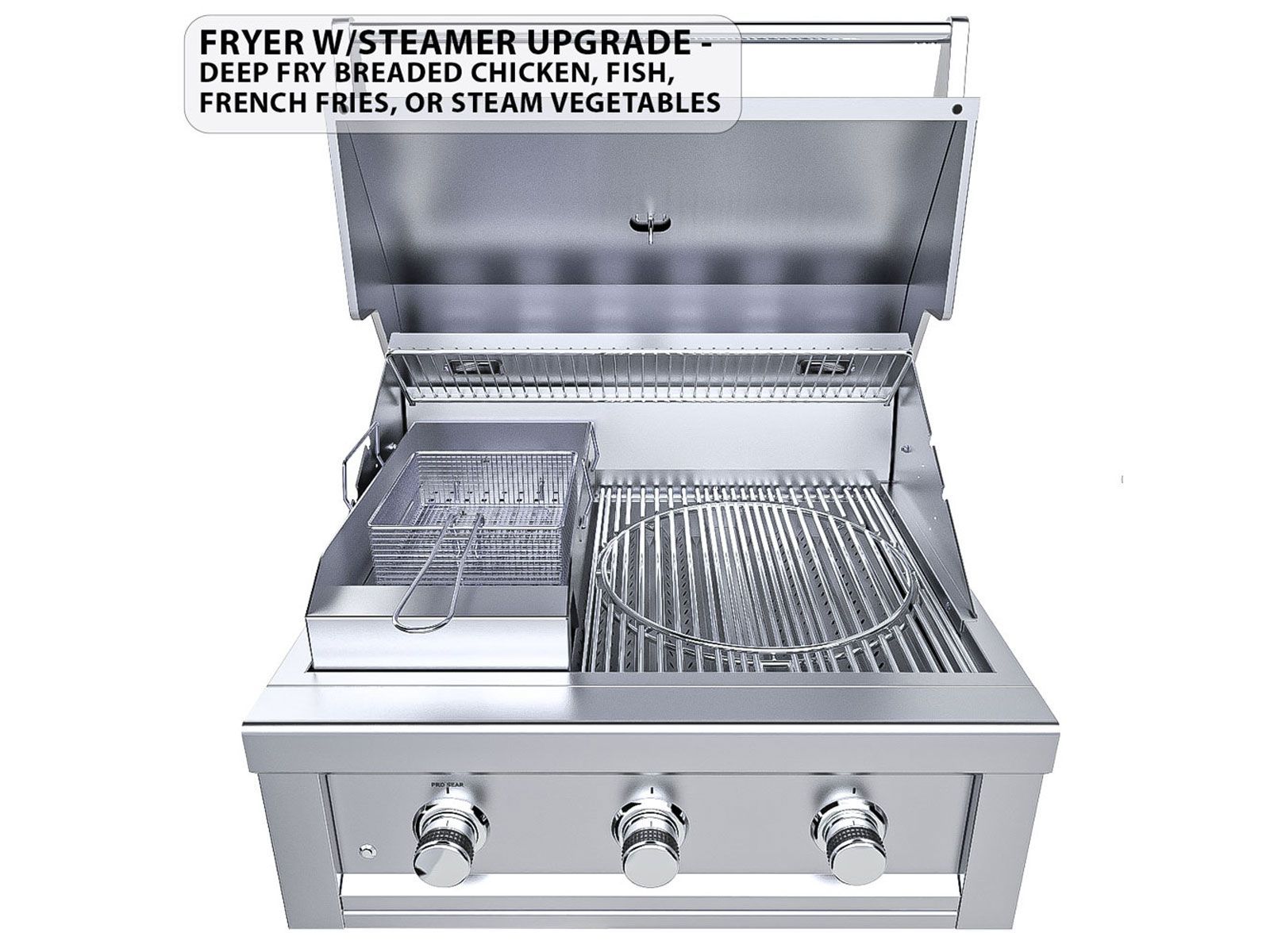 Sunstone Ruby Series 30 Inch Built-In Gas Grill – 3 Burners + LEDs