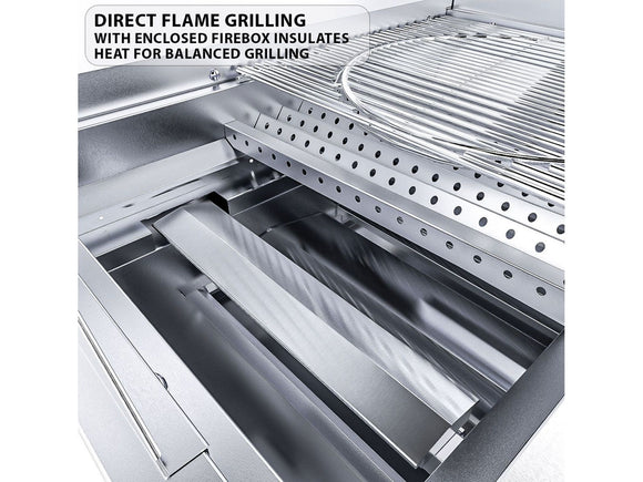 Sunstone Ruby Series 36 Inch 4-Burner Gas Grill – Pro-Sear + Lights