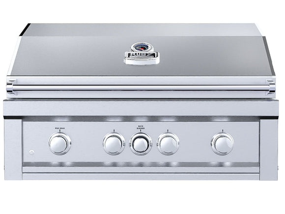 Sunstone Ruby 36 Inch Built-In Gas Grill – 4 Burners + Pro-Sear + LEDs