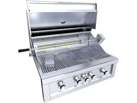 Sunstone Ruby 36 Inch Built-In Gas Grill – 4 Burners + Pro-Sear + LEDs