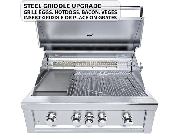 Sunstone Ruby 36 Inch Built-In Gas Grill – 4 Burners + Pro-Sear + LEDs