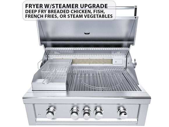 Sunstone Ruby 36 Inch Built-In Gas Grill – 4 Burners + Pro-Sear + LEDs