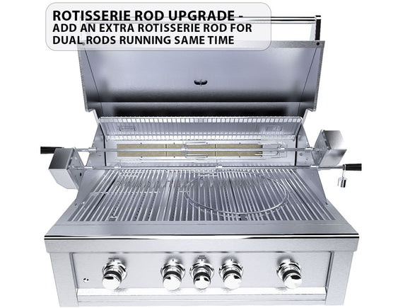 Sunstone Ruby 36 Inch Built-In Gas Grill – 4 Burners + Pro-Sear + LEDs