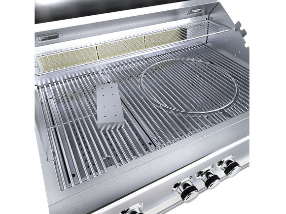 Sunstone Ruby 36 Inch Built-In Gas Grill – 4 Burners + Pro-Sear + LEDs