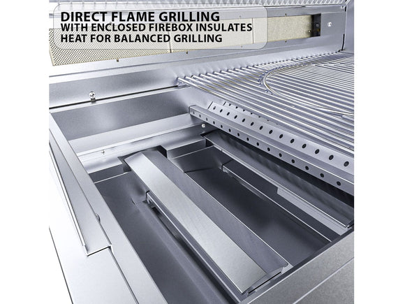 Sunstone Ruby 36 Inch Built-In Gas Grill – 4 Burners + Pro-Sear + LEDs