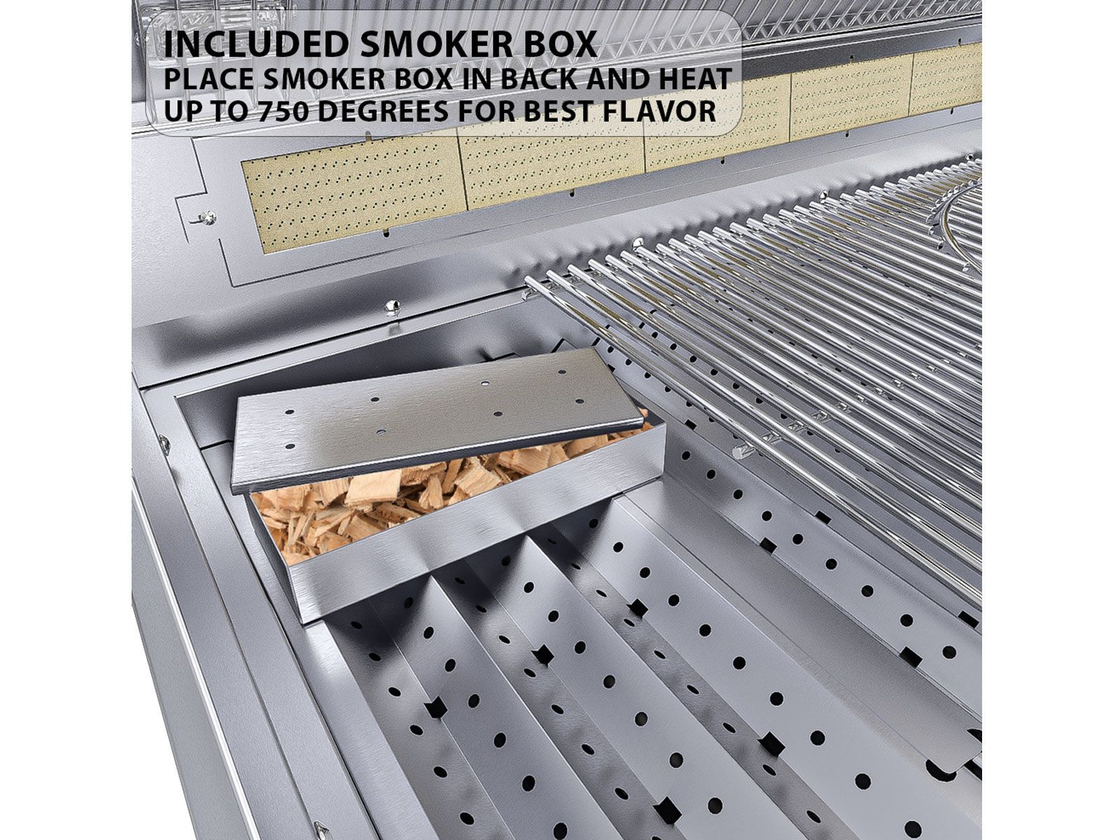 Sunstone Ruby 36 Inch Built-In Gas Grill – 4 Burners + Pro-Sear + LEDs