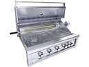 Sunstone Ruby 42 Inch Built-In Gas Grill with 5 Burners & Rotisserie Kit