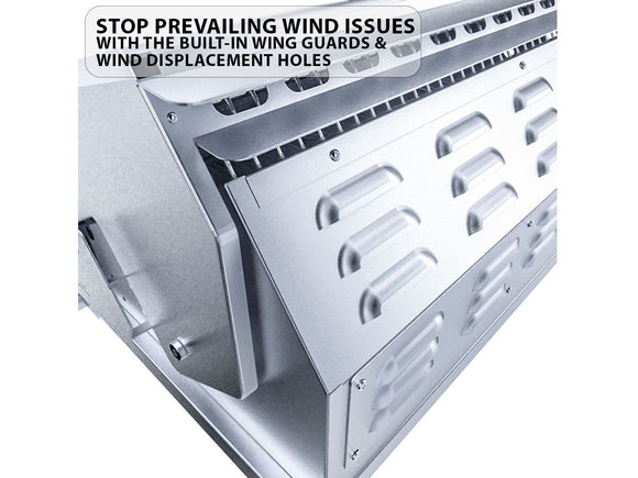 Sunstone Ruby 42 Inch Built-In Gas Grill with 5 Burners & Rotisserie Kit