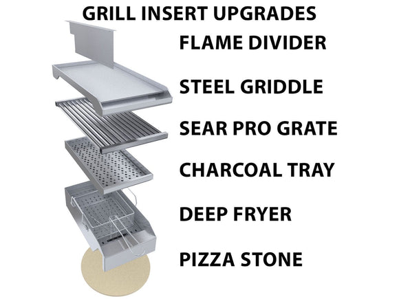 Sunstone Ruby 42 Inch Built-In Gas Grill with 5 Burners & Rotisserie Kit