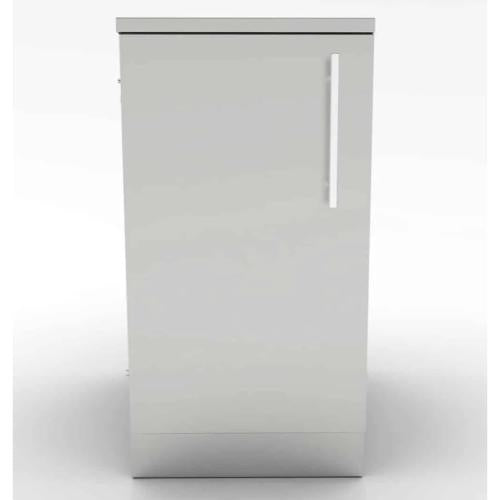 Sunstone 18-Inch Full Height Cabinet – Stainless Swing Door & Shelf