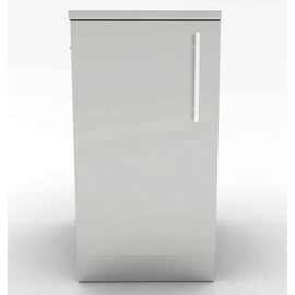Sunstone 18-Inch Full Height Cabinet – Stainless Swing Door & Shelf