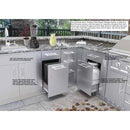 Sunstone 18 Inch Stainless Steel Propane Tank Drawer Base Cabinet