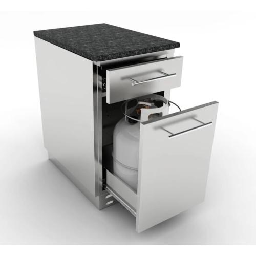 Sunstone 18 Inch Stainless Steel Propane Tank Drawer Base Cabinet