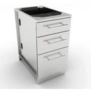 Sunstone Grills 18-Inch BBQ Island Cabinet – Triple Storage Drawers