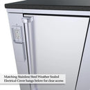 Sunstone Premium 24" Universal Outdoor Kitchen Base Cabinet for 15-Inch Wide Refrigeration