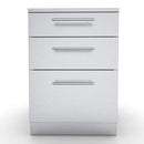 Sunstone 24-Inch Stainless Steel Base Cabinet – Triple Drawers