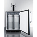 Summit 24 Inch Outdoor ADA Kegerator with Solid Door