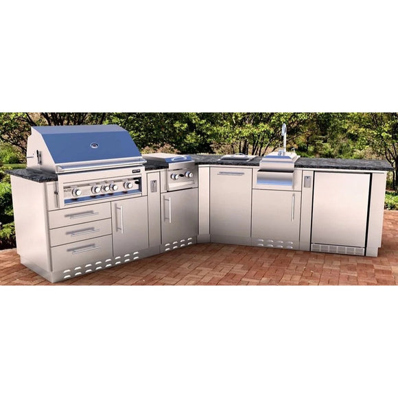 Sunstone 18 Inch Stainless Steel Trash Drawer Cabinet for BBQ Islands