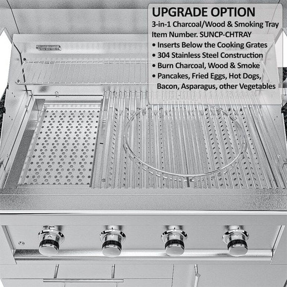 Sunstone The Houston 9 Foot 8 Inch Outdoor Griller’s Paradise Island Package