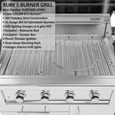 Sunstone The Houston 9 Foot 8 Inch Outdoor Griller’s Paradise Island Package-14