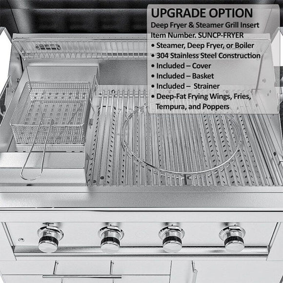Sunstone The Houston 9 Foot 8 Inch Outdoor Griller’s Paradise Island Package