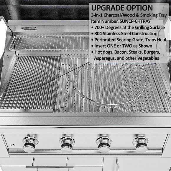 Sunstone The Houston 9 Foot 8 Inch Outdoor Griller’s Paradise Island Package