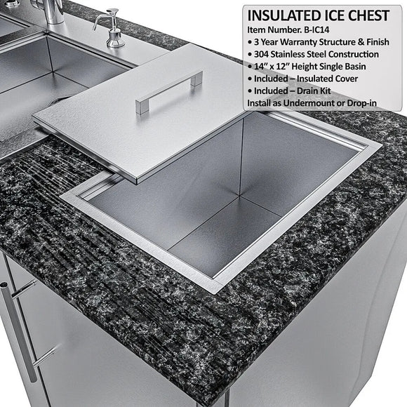 Sunstone Summit 10 Ft Outdoor ADA Kitchen Cabinet Island Package