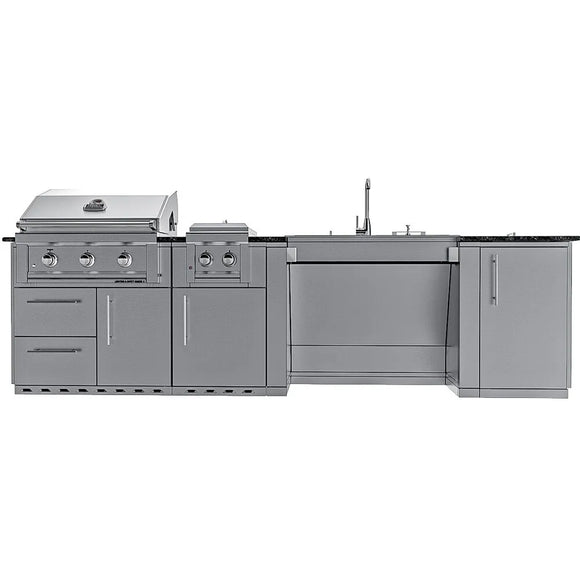 Sunstone Summit 10 Ft Outdoor ADA Kitchen Cabinet Island Package