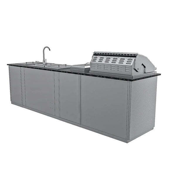 Sunstone Summit 10 Ft Outdoor ADA Kitchen Cabinet Island Package