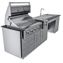 Sunstone Summit 10 Ft Outdoor ADA Kitchen Cabinet Island Package